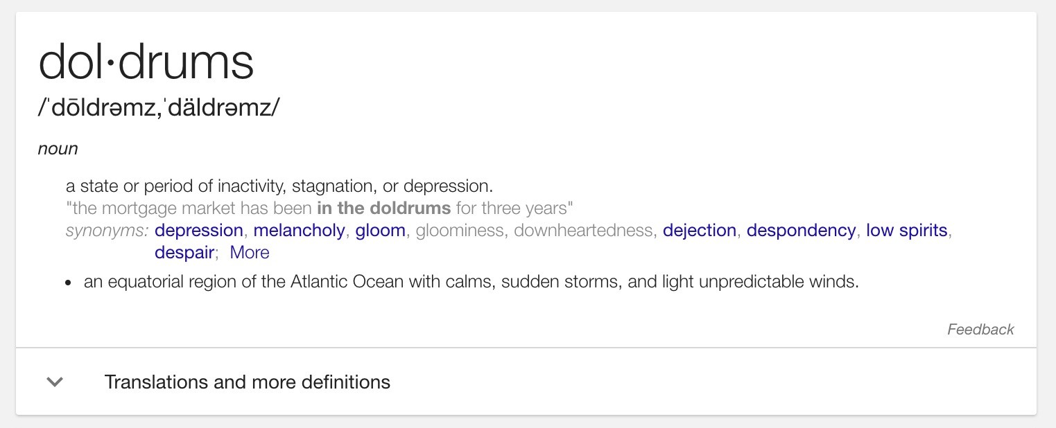 doldrums definition